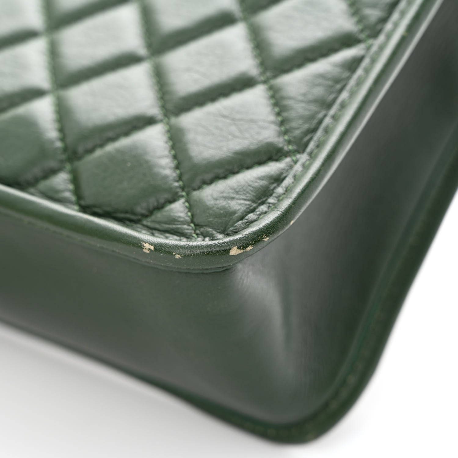 Chanel Aged Calfskin Quilted Large Working Vibe Camera Case Khaki 11 of 13