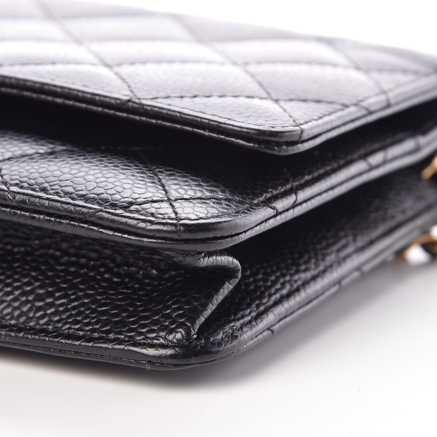 Chanel Caviar Quilted Wallet On Chain WOC Black 10 of 11