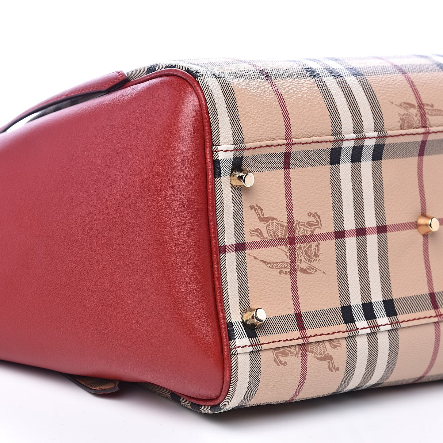 Haymarket Check Small Canterbury Tote Military Red