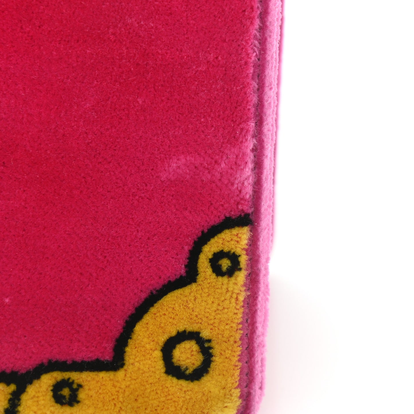 Velluto Ricamo Cahier Shoulder Bag Fuxia
