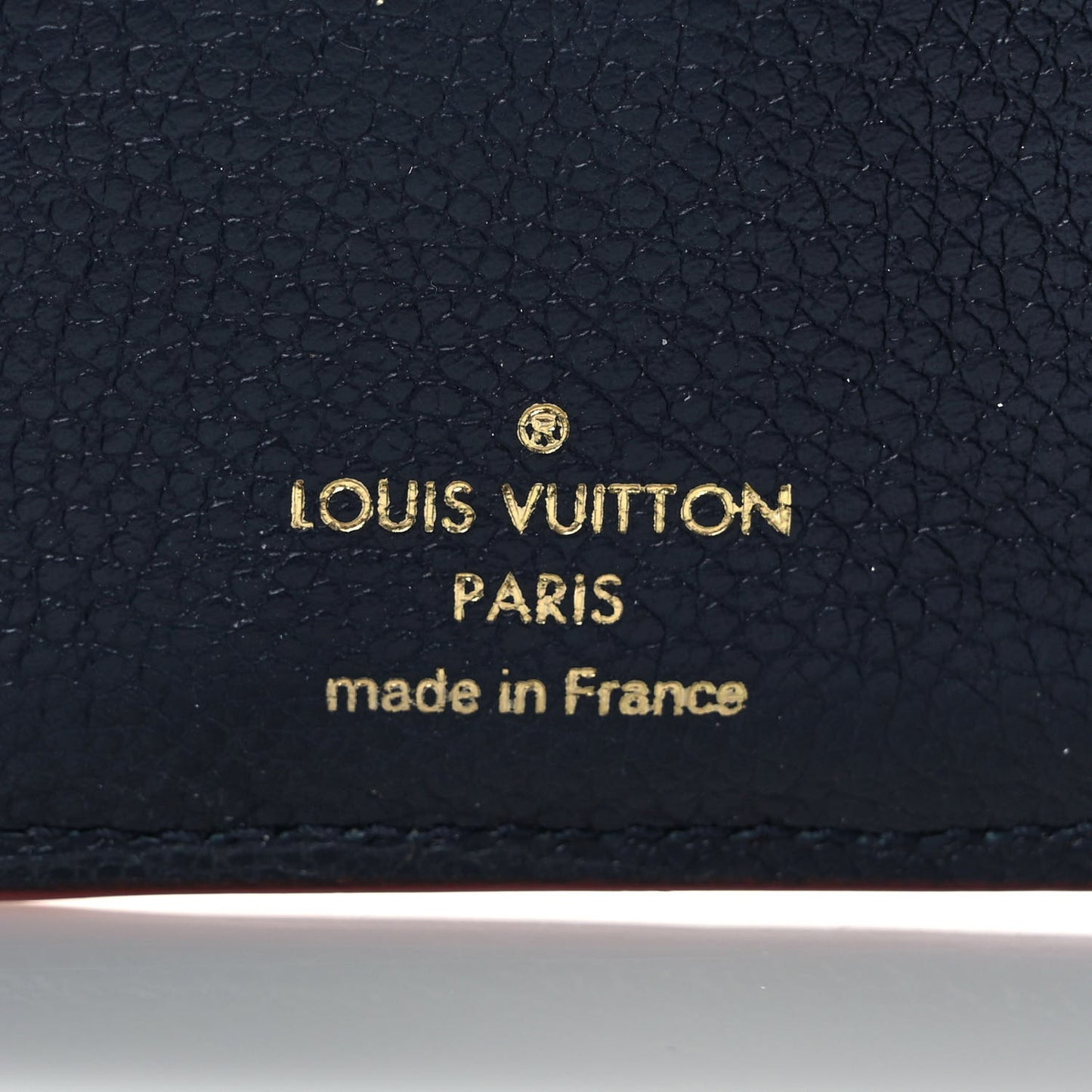 Empreinte Victorine Wallet Marine Rouge