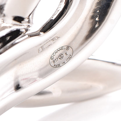 Chanel Crystal Baguette CC Cuff Silver 4 of 5