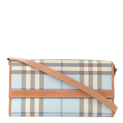 Burberry House Check Shoulder Bag Blue 1 of 10