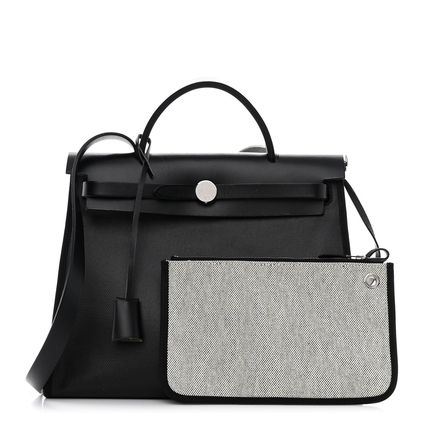 Toile H Berline Vache Hunter Herbag Zip PM 31 Black Ecru