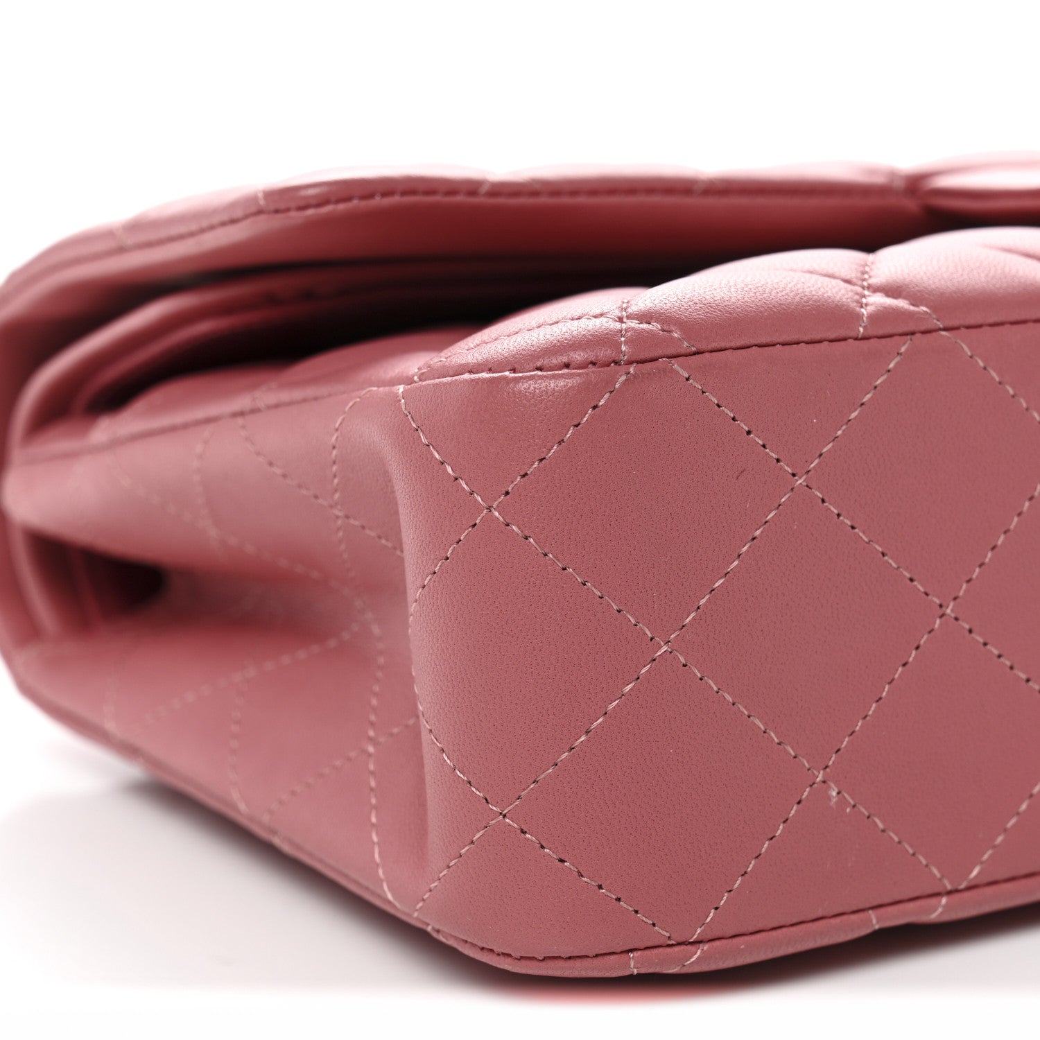 Chanel Lambskin Quilted Medium Double Flap Pink 9 of 12