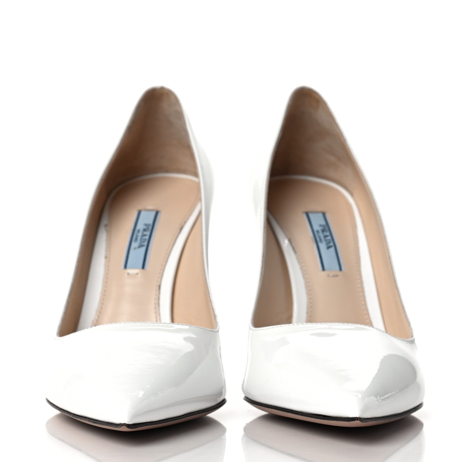 Prada Vernice Pumps 38.5 White 2 of 7