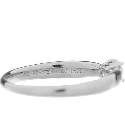 Tiffany Platinum Diamond .18ct Harmony Solitaire Engagement Ring 49 4.75 6 of 6
