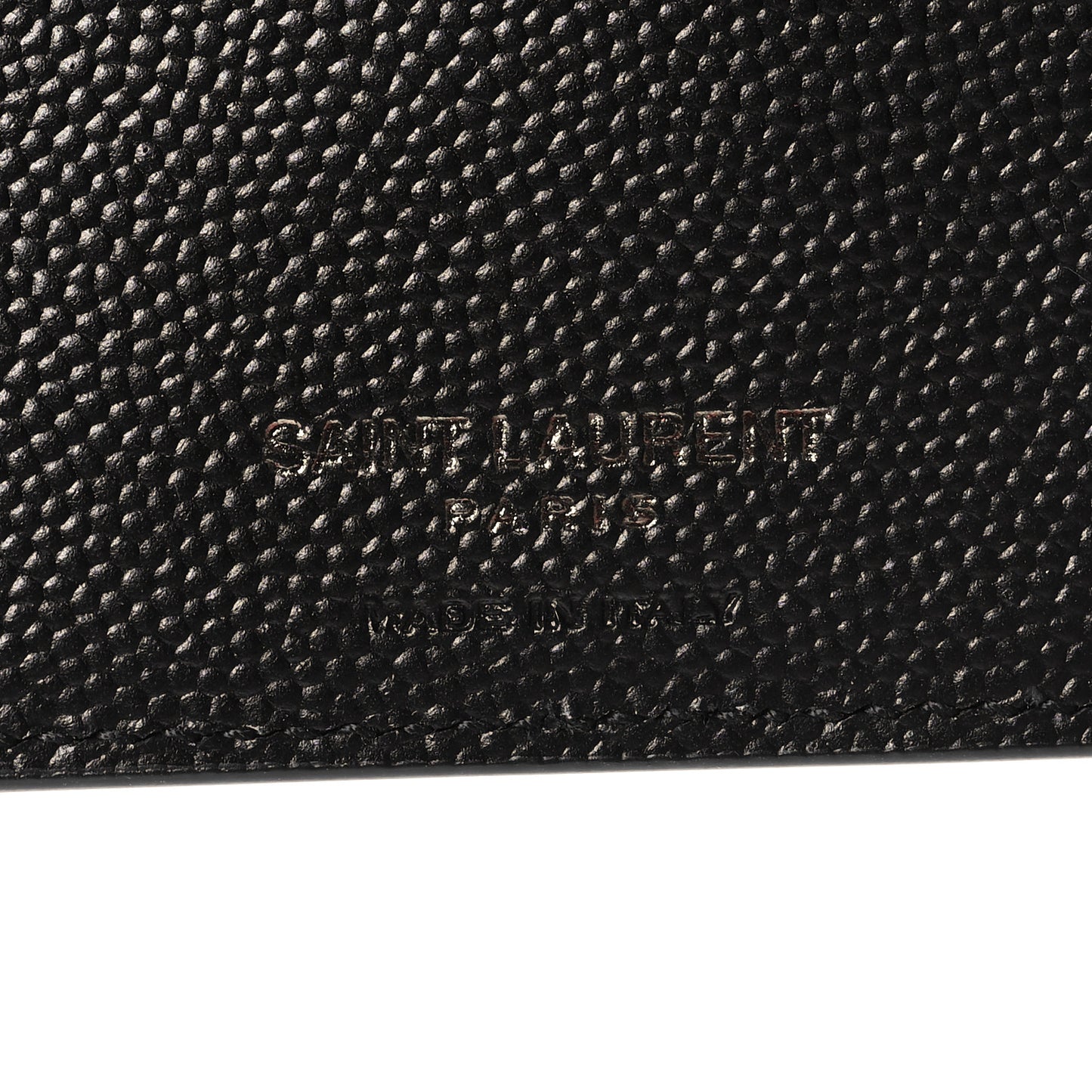 Grain De Poudre Monogram Bifold Wallet Black