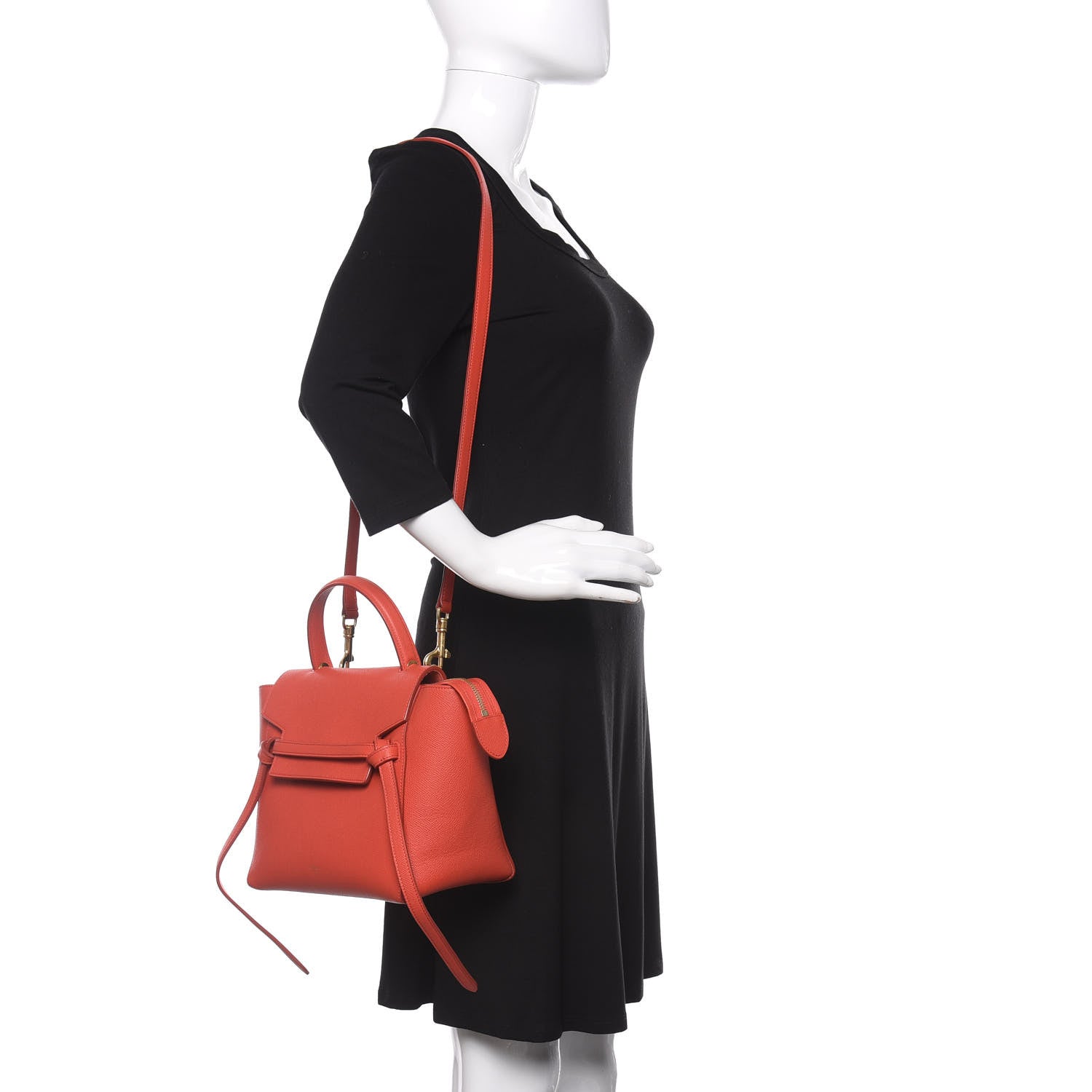 Celine Baby Grained Calfskin Micro Belt Bag Poppy 2 of 10