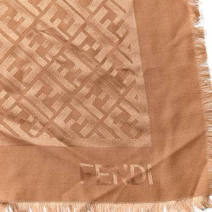 Fendi Silk Wool FF Shawl Sabbia 2 of 5