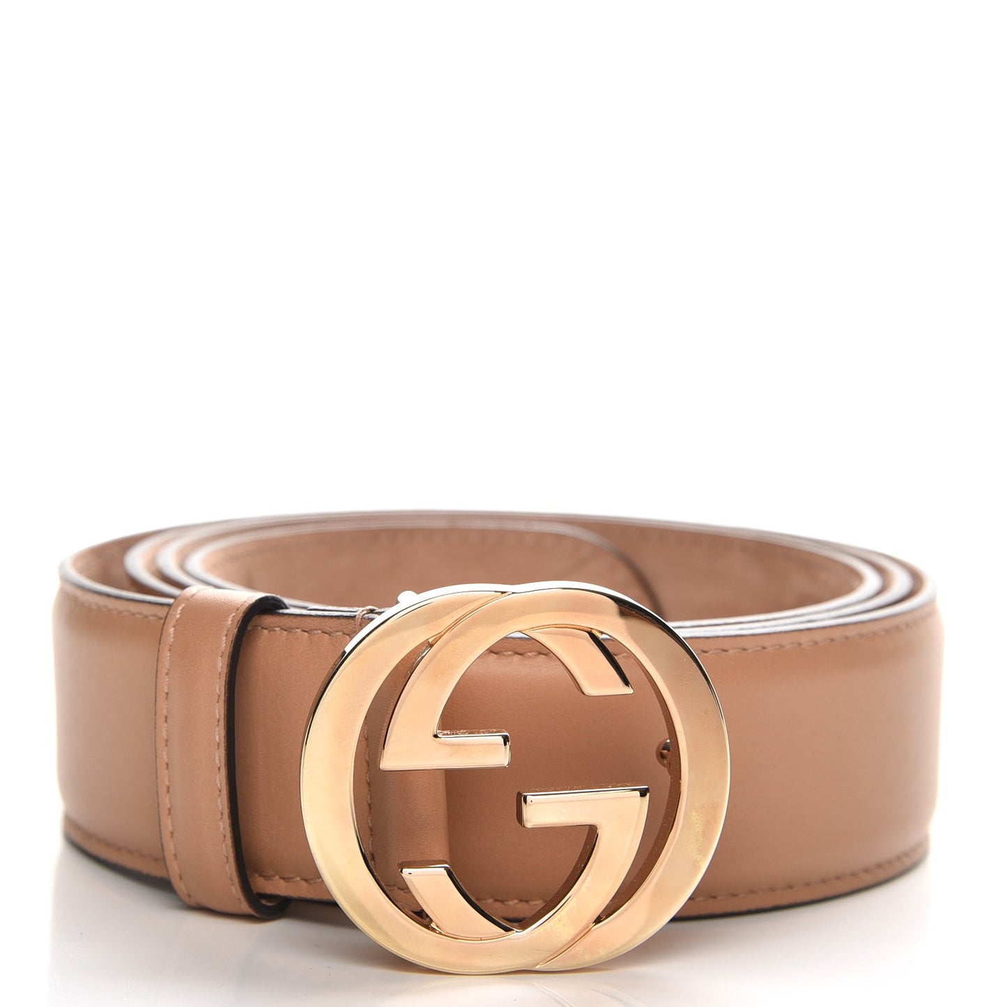 Calfskin Interlocking G 37mm Belt 110 44 Camelia