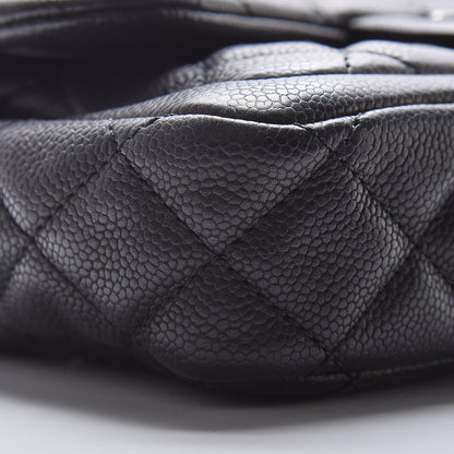 Chanel Caviar Quilted Medium Now and Forever Flap Black 8 of 8