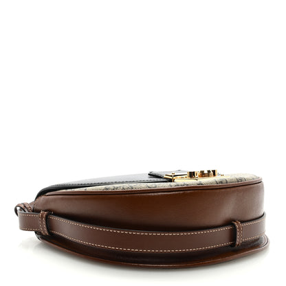 Gucci GG Supreme Monogram Calfskin Small Padlock Messenger Shoulder Bag Beige Black Cuir 4 of 9