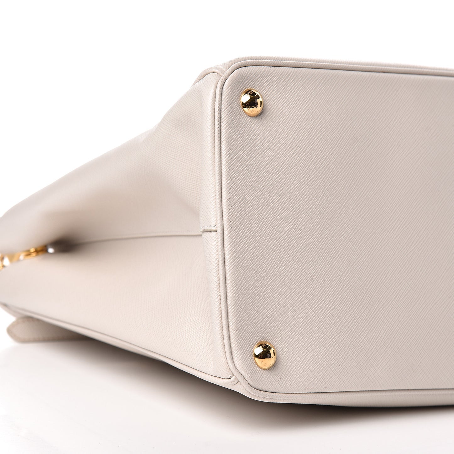 Saffiano Large Galleria Double Zip Tote Talco