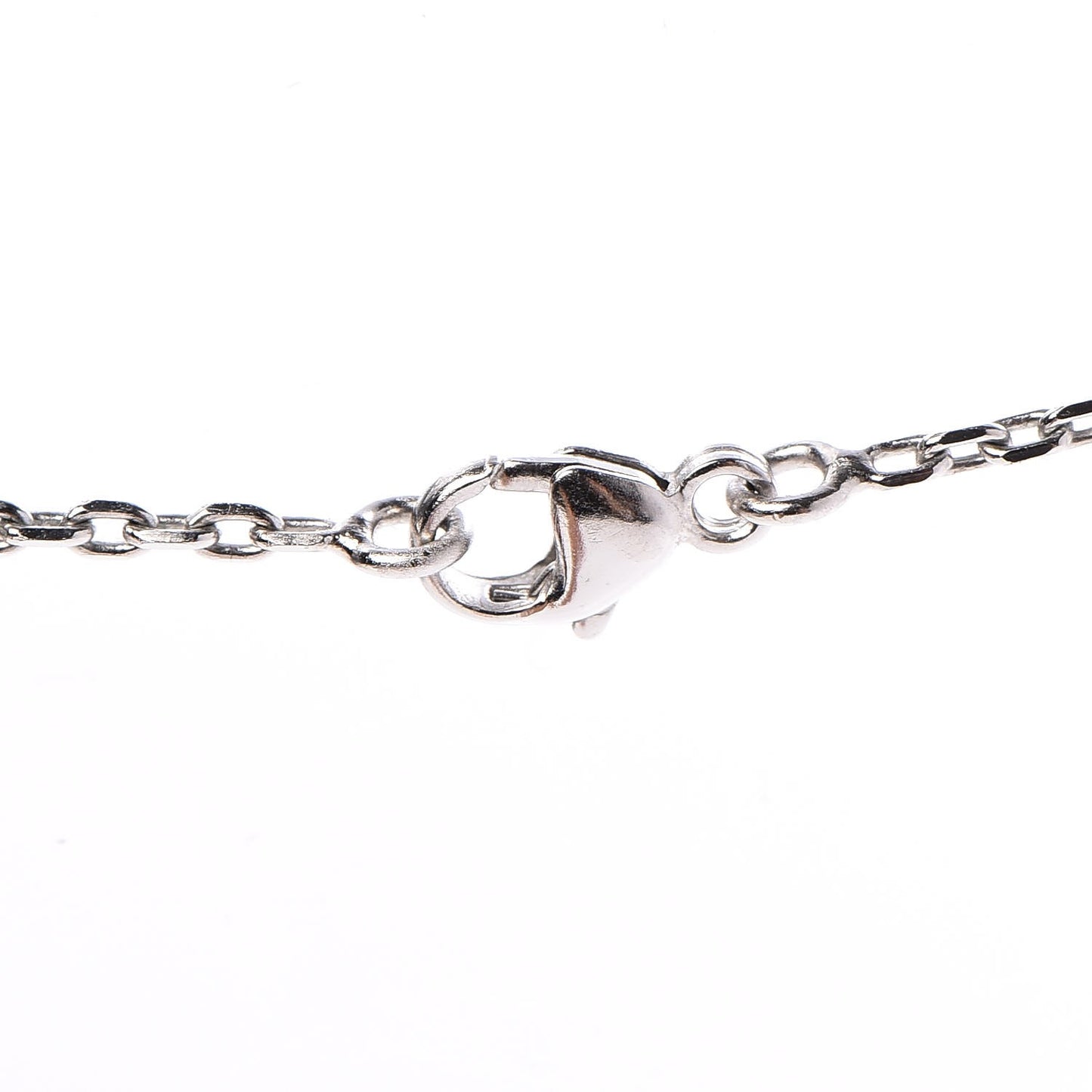 Lacquered Palladium Pop H Pendant Necklace Parme