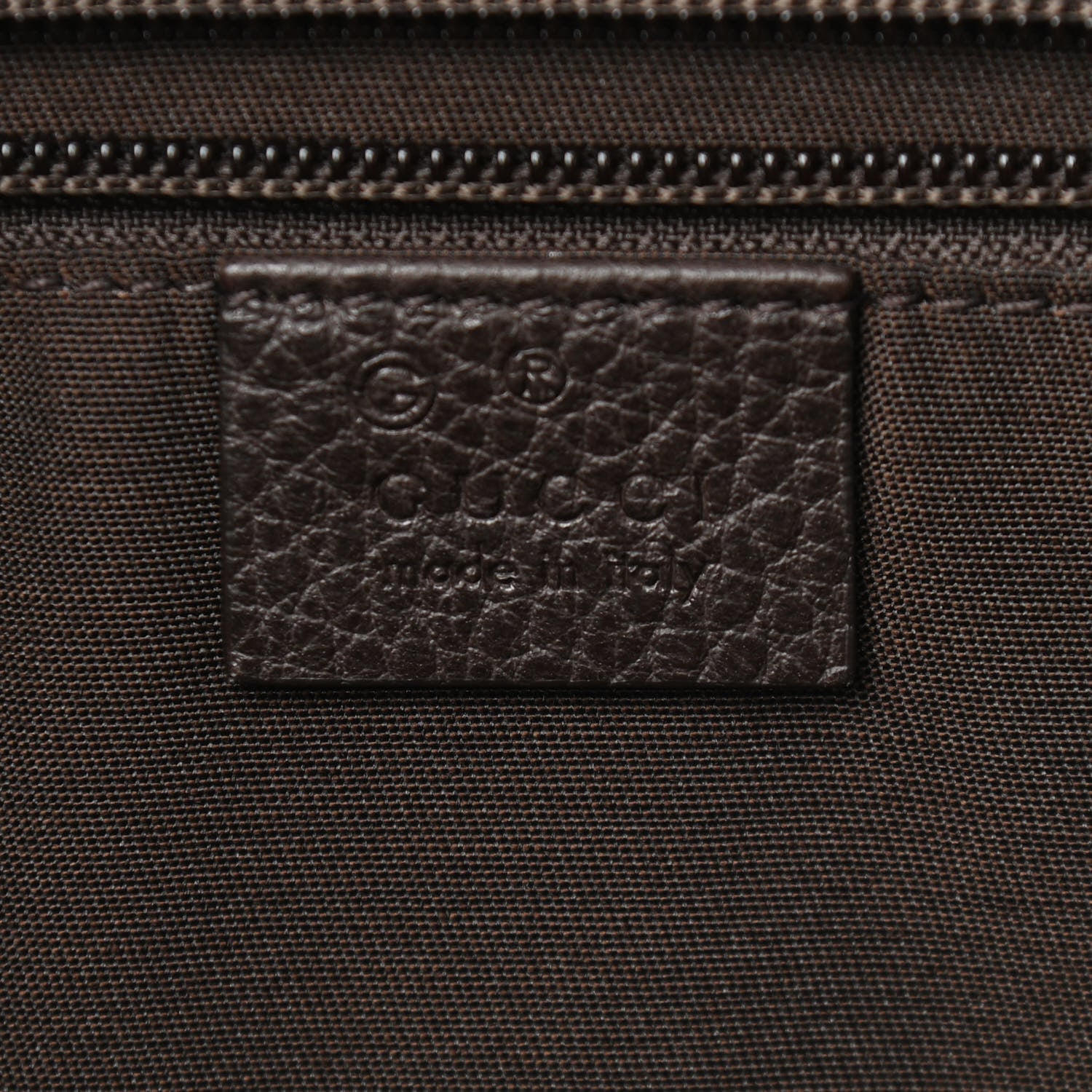 Gucci Monogram Dollar Calfskin Large Camera Case Beige Ebony Testa di Moro Marrone Scuro 6 of 10