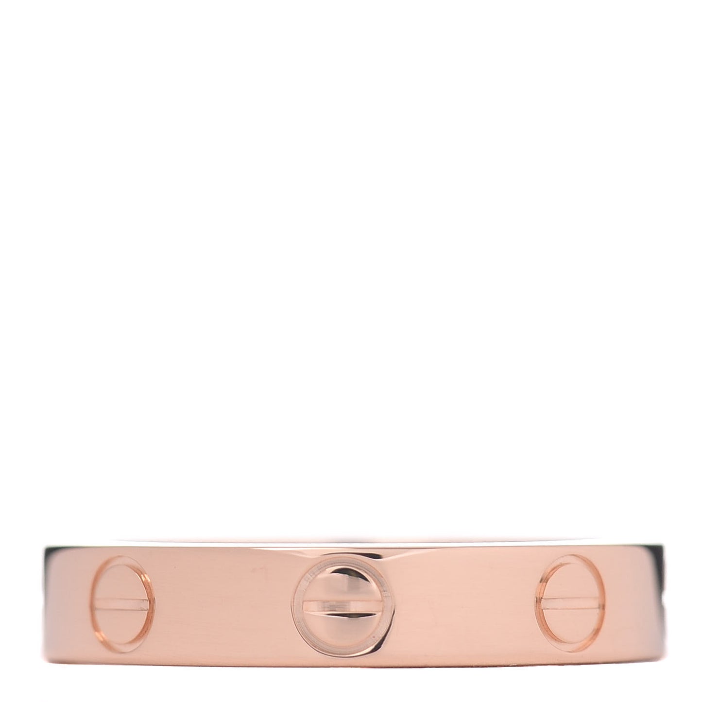 18K Pink Gold 3.5mm LOVE Wedding Band Ring 51 5.75