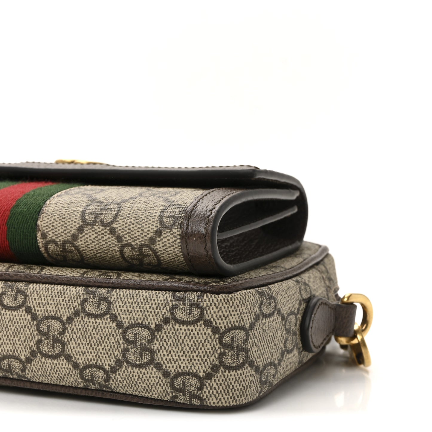 GG Supreme Monogram Web Mini Ophidia Bag Beige Ebony