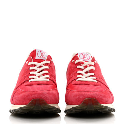 Louis Vuitton Nubuck Suede Run Away Sneakers 39 Framboise 2 of 8