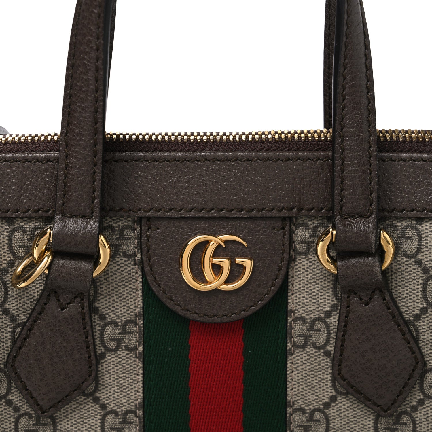 Gucci GG Supreme Monogram Small Ophidia Tote Bag Brown 7 of 9