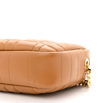 Burberry Lambskin Quilted Small Lola Camera Bag Maple Brown 10 of 11