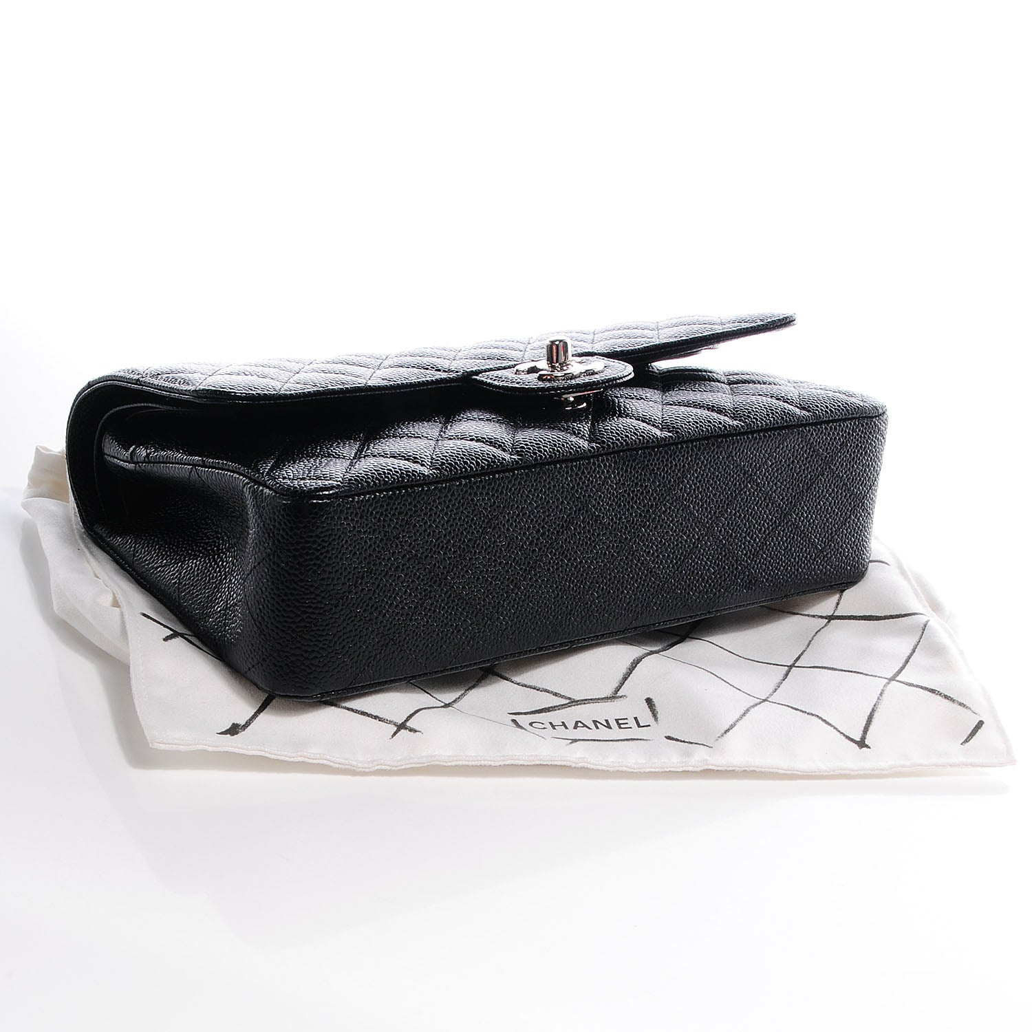 Chanel Caviar Quilted Medium Double Flap Black 7 of 7