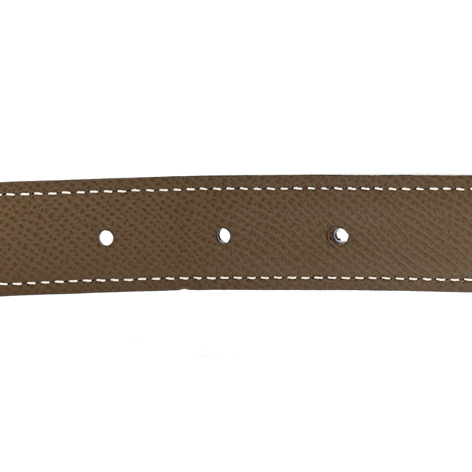 Hermes Swift Epsom 24mm Mini H Belt 85 34 Black Etoupe 4 of 5
