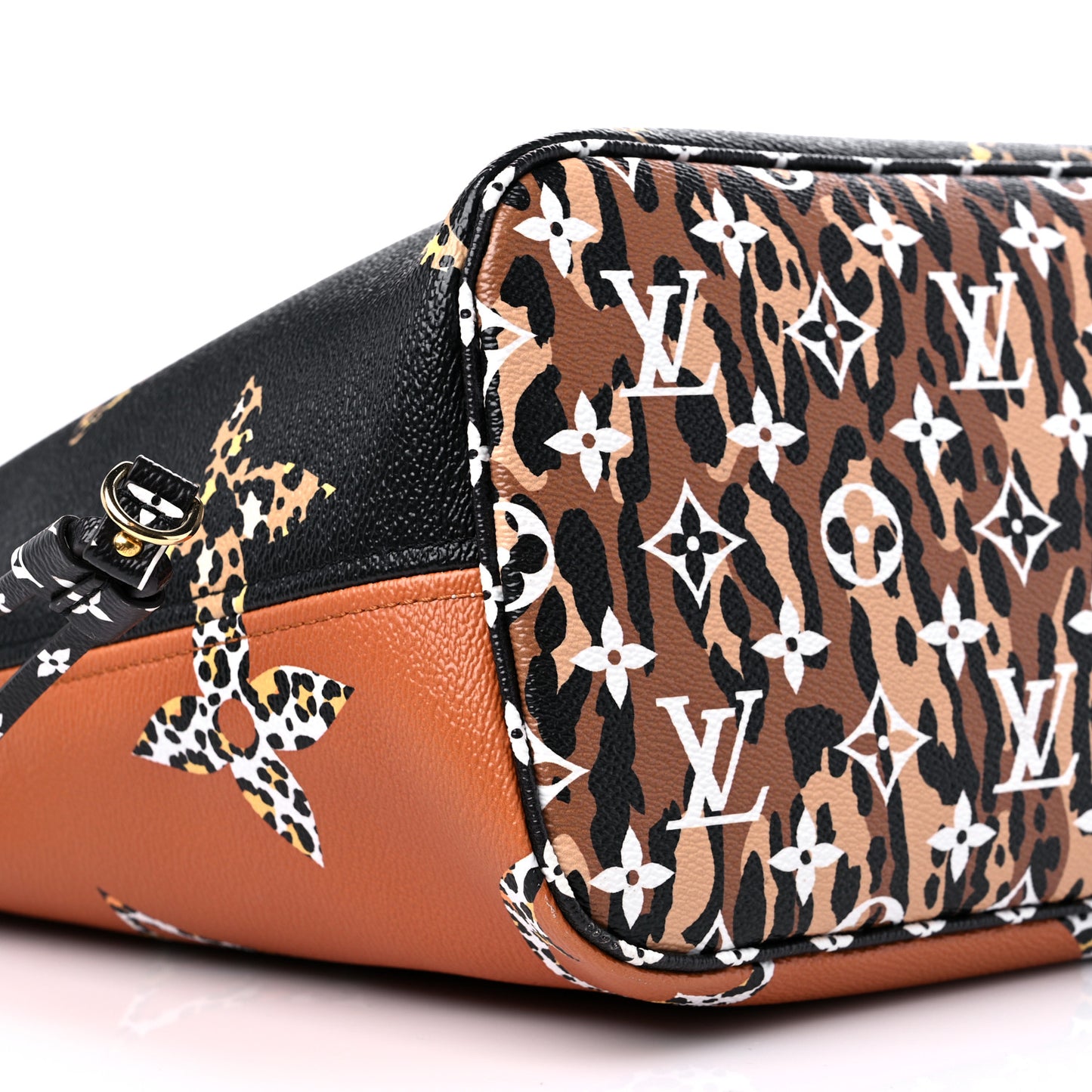 Monogram Giant Jungle Neverfull MM Black