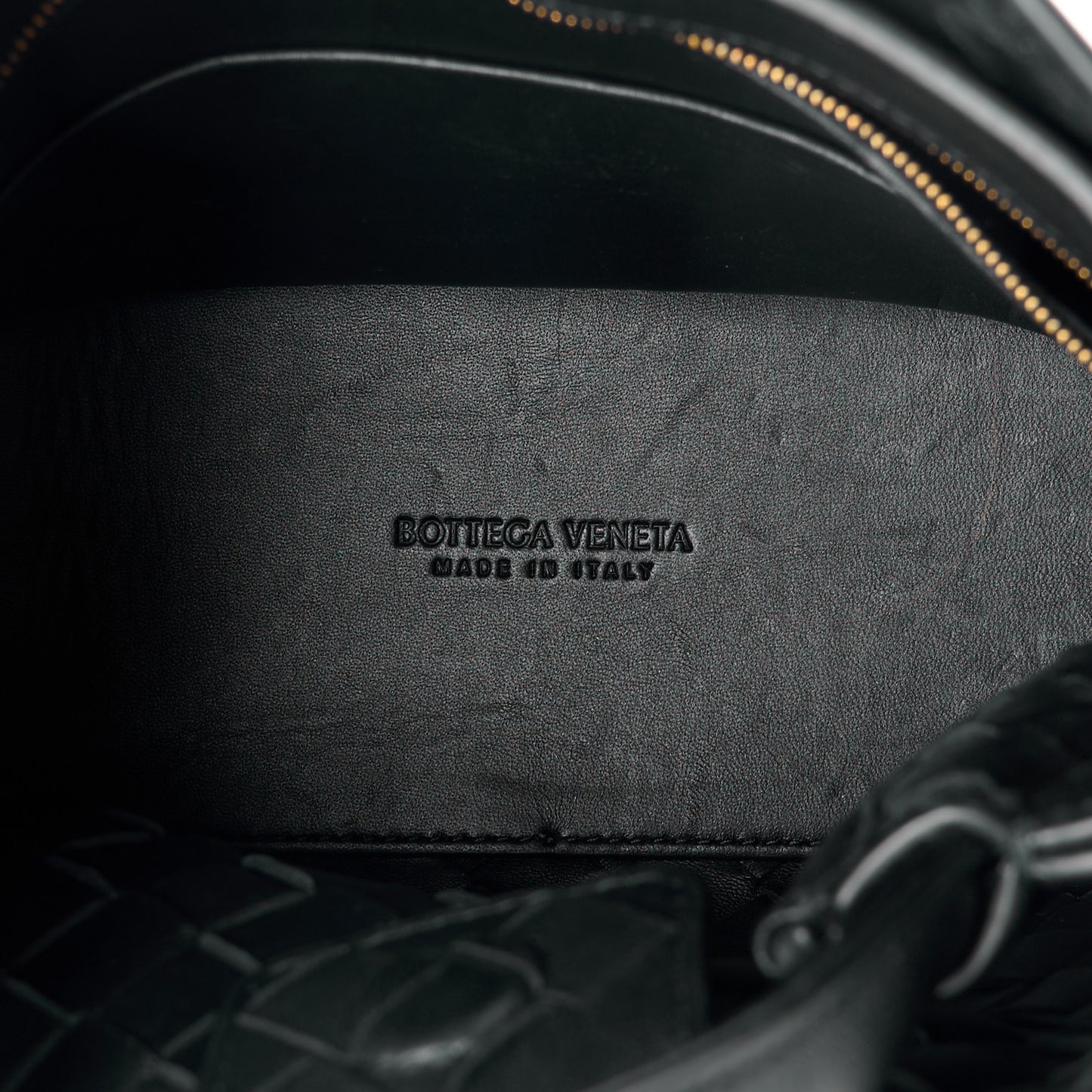 Nappa Intrecciato Small Andiamo Shoulder Bag Black