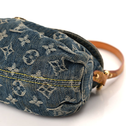 Louis Vuitton Monogram Denim Mini Pleaty Blue 8 of 9