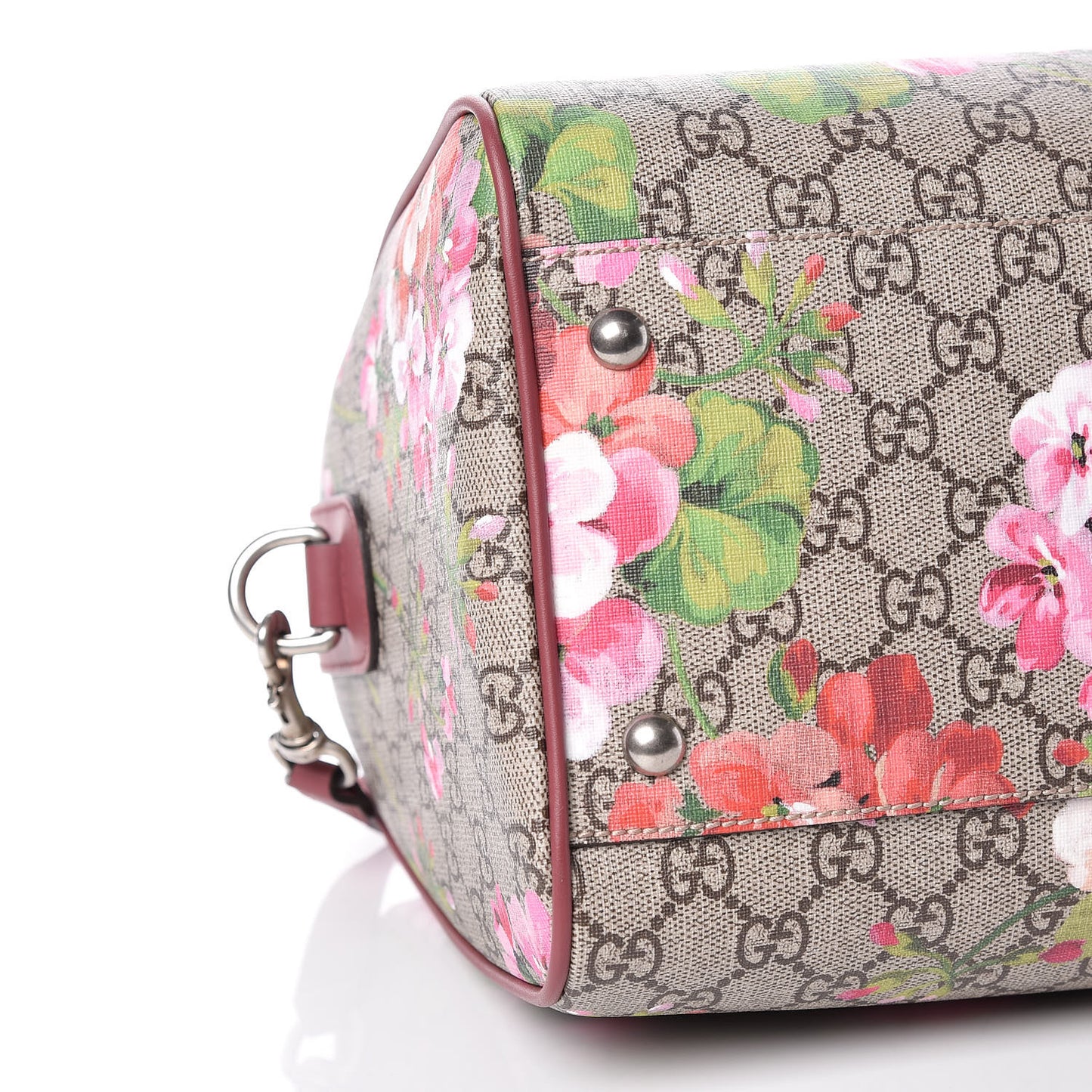 GG Supreme Monogram Blooms Medium Boston Beige Multicolor Dry Rose