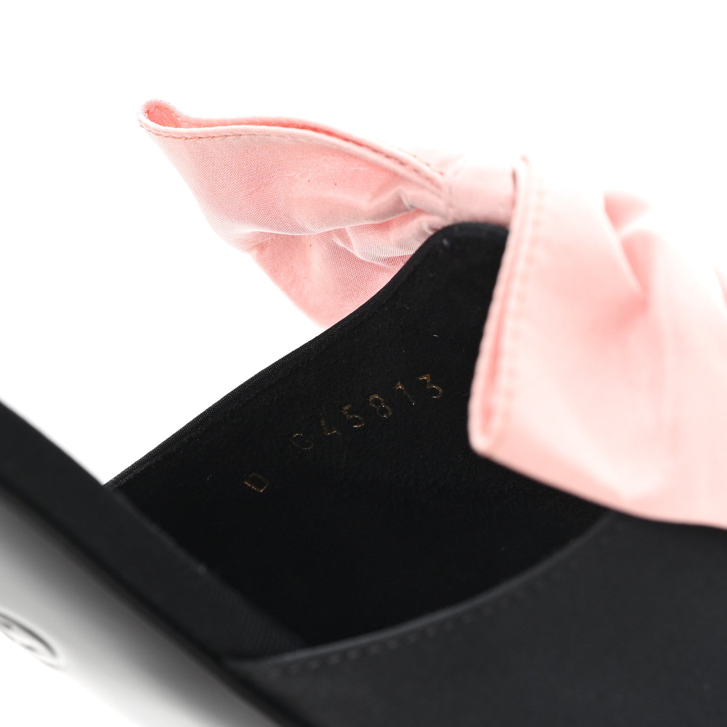 Chanel Silk Pearl Ankle Strap Sandals 38 Black Light Pink 9 of 10
