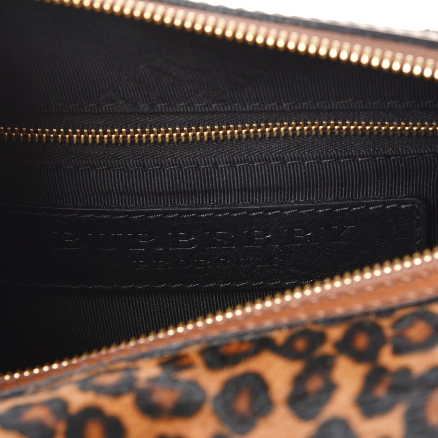 Leopard Ponyskin House Check Calfskin Boston Tan