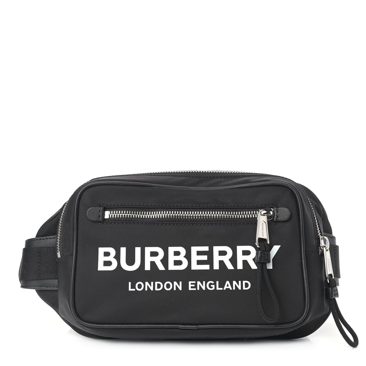 Econyl Logo Print Bum Bag Black