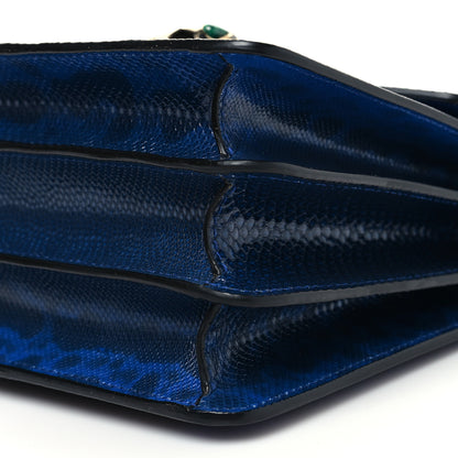 Bulgari Shiny Karung Serpenti Forever Top Handle Dark Blue 10 of 10