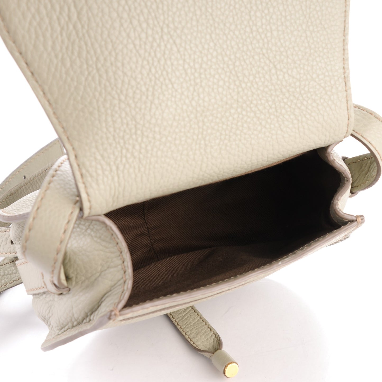 Calfskin Mini Marcie Round Crossbody Bag Baobab Green