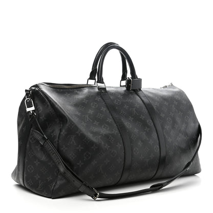 Louis Vuitton Monogram Eclipse Keepall Bandouliere 55 2 of 11