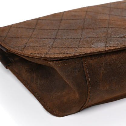 Chanel Calfskin Stitched Large Highlander Messenger Brown 10 of 16