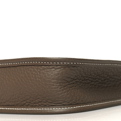 Hermes Taurillon Clemence Amazone Evelyne TPM Etoupe Bleu Indigo 10 of 11