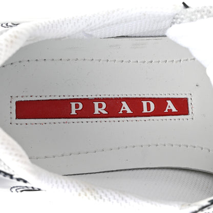 Prada Patent Technical Fabric America's Cup Biker Sneakers 35 Royal Blue 9 of 12