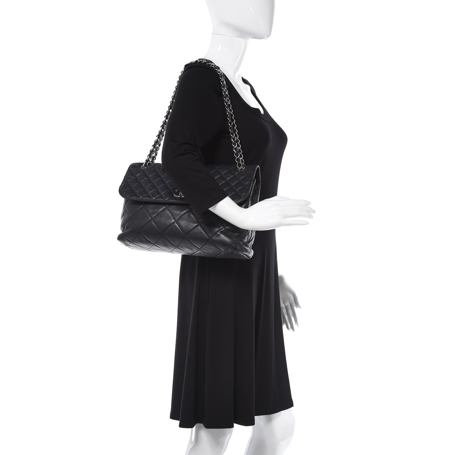 Chanel Calfskin Quilted In The Business Flap Bag Black 2 of 14