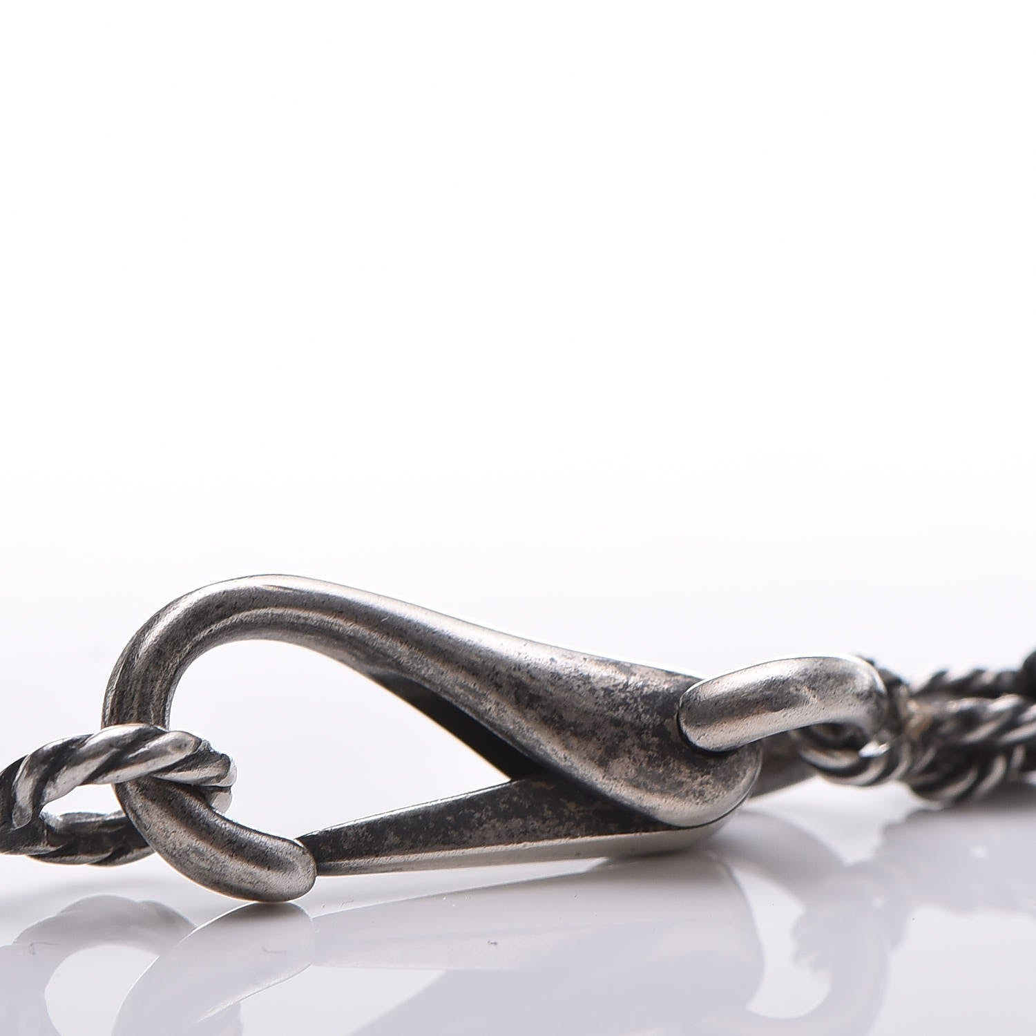 Gucci Sterling Silver G Horse Rope Pendant Necklace 4 of 6