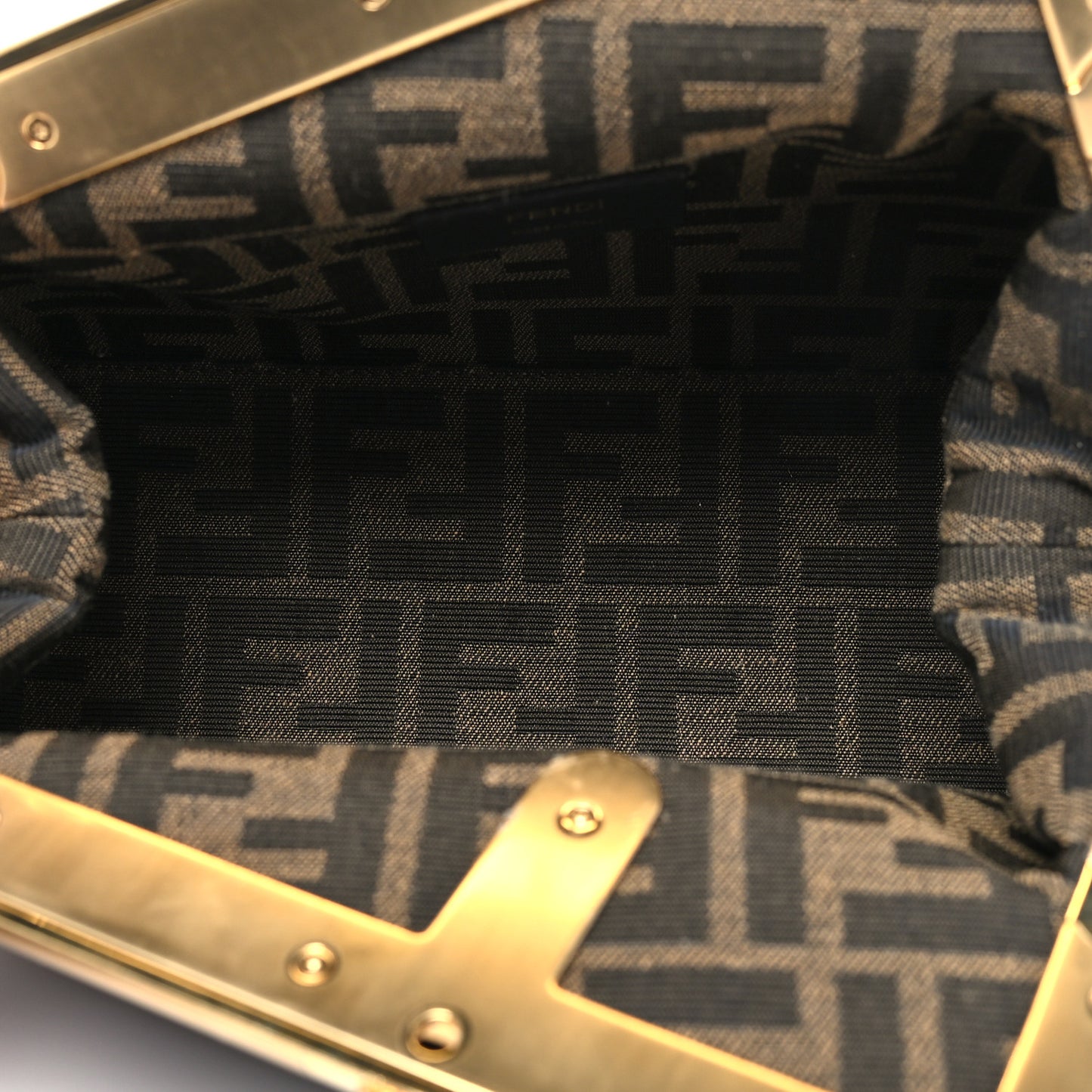 Shiny Nappa Small Fendi First Black