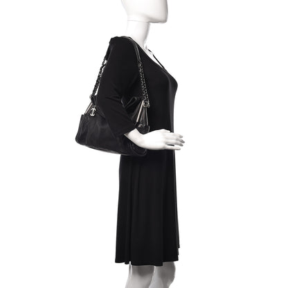 Chanel Lambskin Stitched Medium Ultimate Soft Tote Black 2 of 11