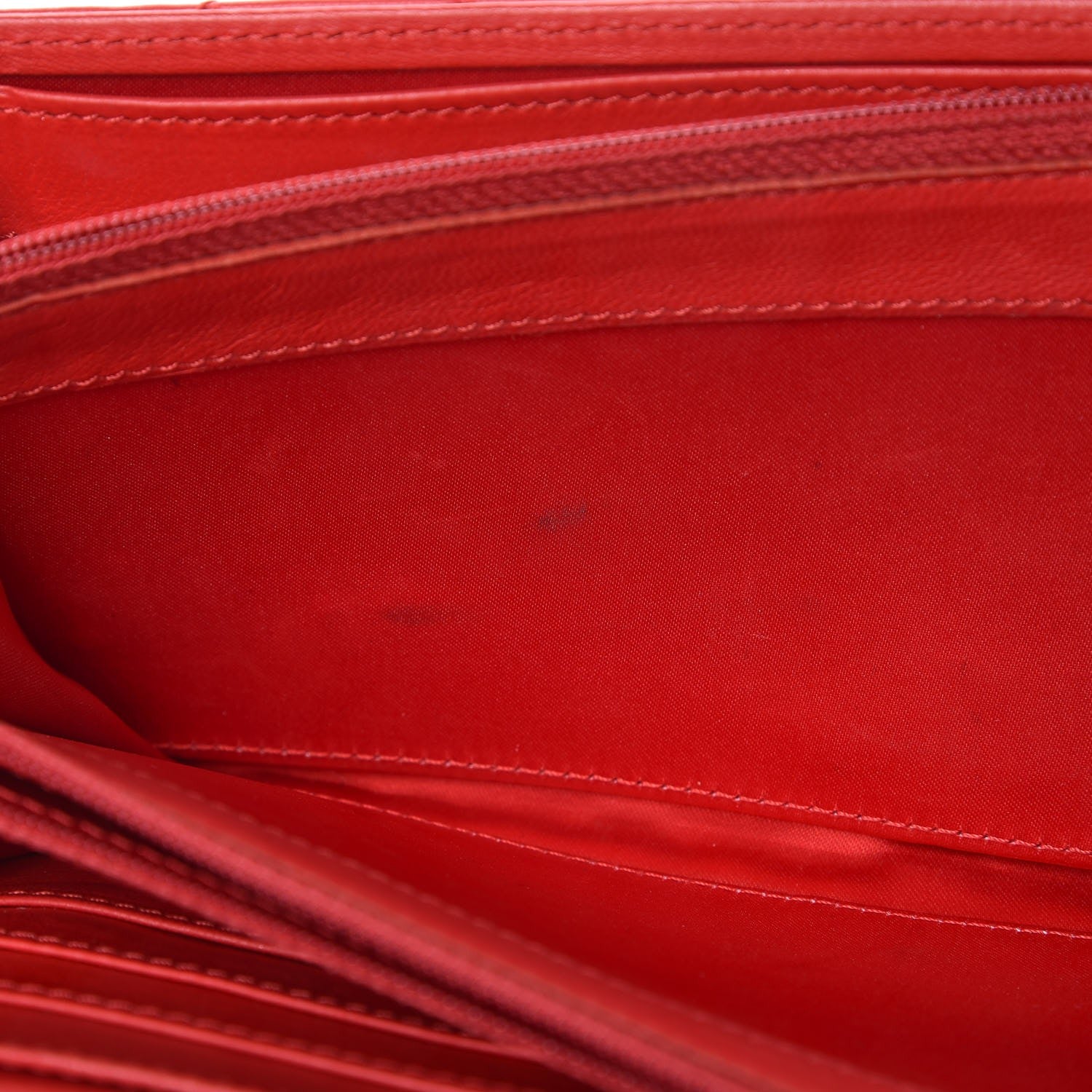 Chanel Lambskin Quilted Chain Clutch Flap Red 9 of 9