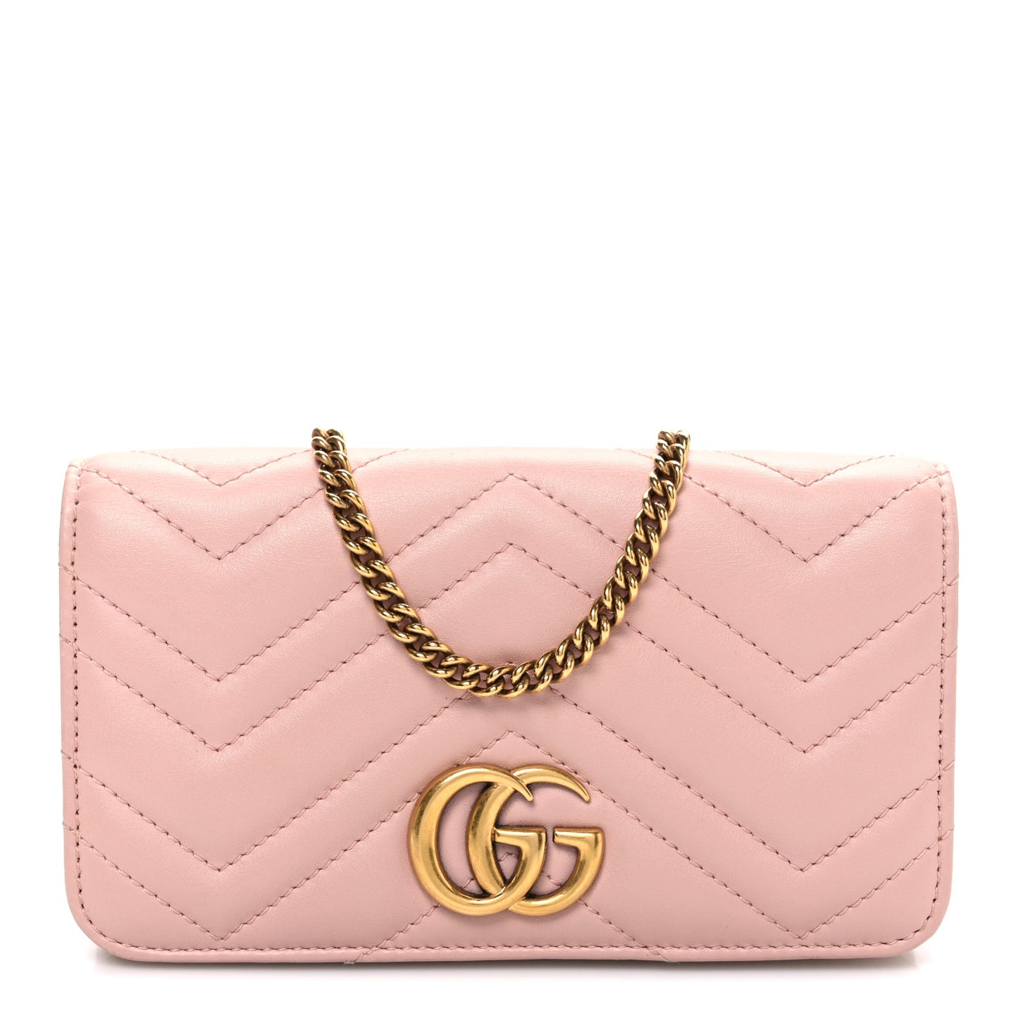Calfskin Matelasse GG Marmont Mini Bag  Perfect Pink