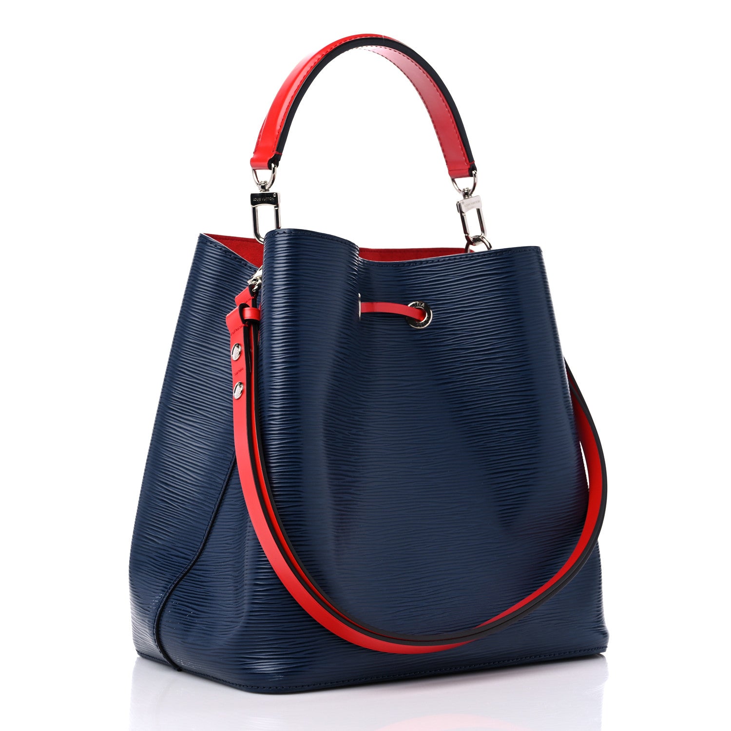Louis Vuitton Epi Neonoe Indigo Coquelicot 3 of 12