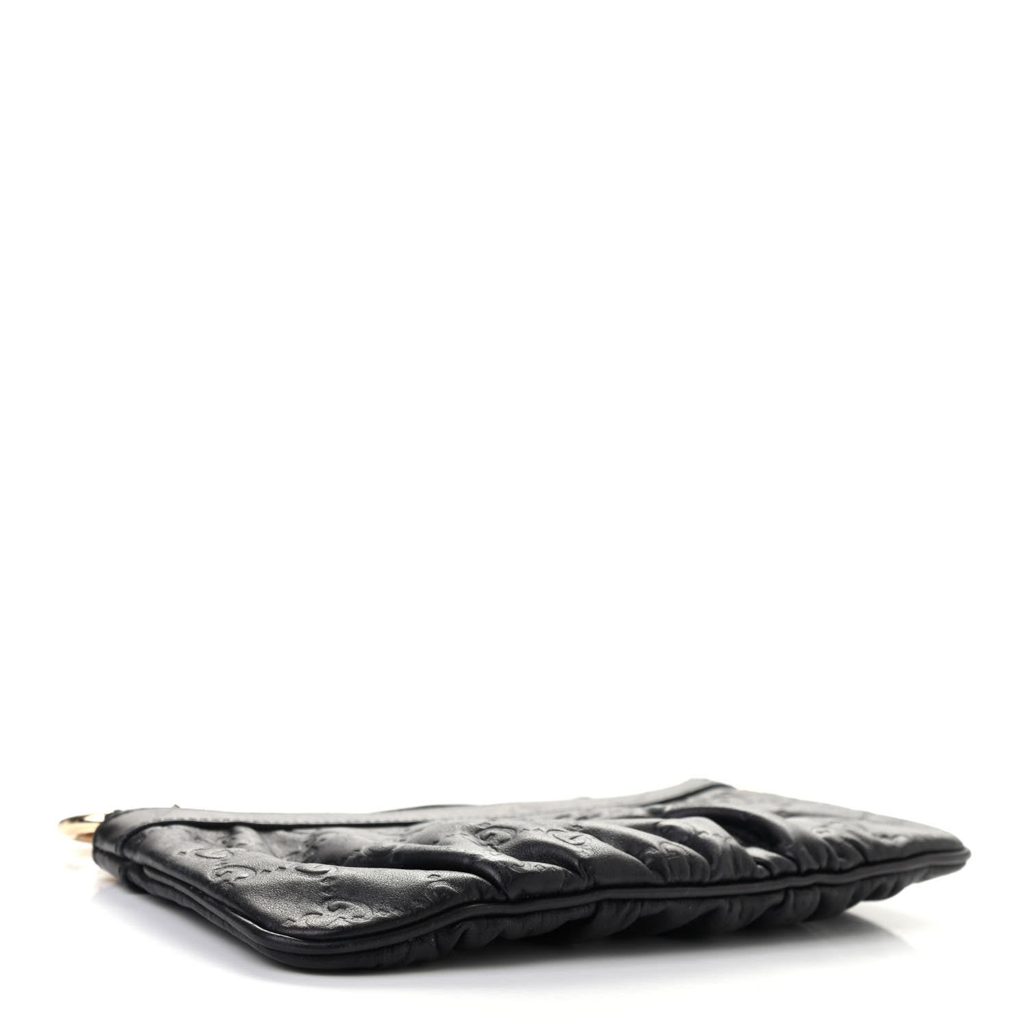 Gucci Guccissima Signature New Britt Wristlet Black 4 of 13