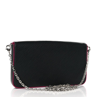 Louis Vuitton Epi Pochette Felicie Black Hot Pink 4 of 10