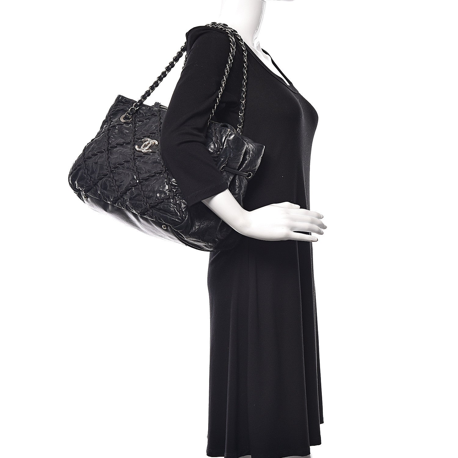 Chanel Calfskin Ultra Stitch Tote Black 2 of 23